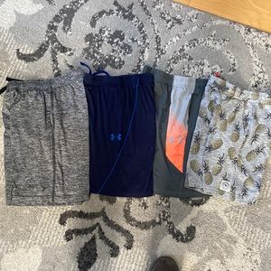 Shorts all fit boys med 8 under armor Abercrombie kids and old navy